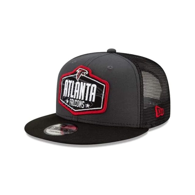 Grey Atlanta Falcons Hat - New Era NFL NFL Draft 9FIFTY Snapback Caps USA1625984